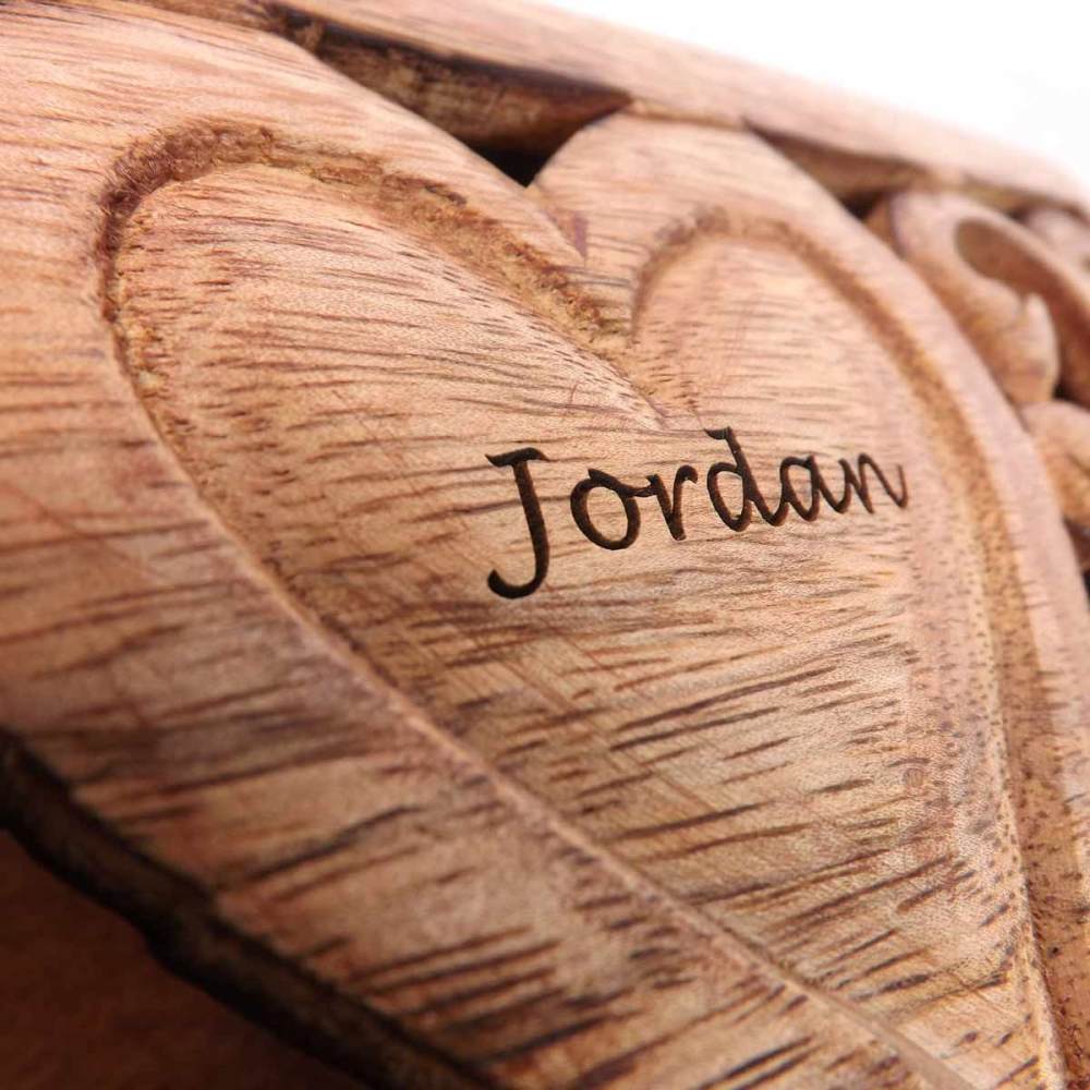 Personalized Heart Music Box, Heart buy Love You Music Box, Custom Heart Traditional Wood Music Box, 5 Year Anniversary, wedding gift,engagement