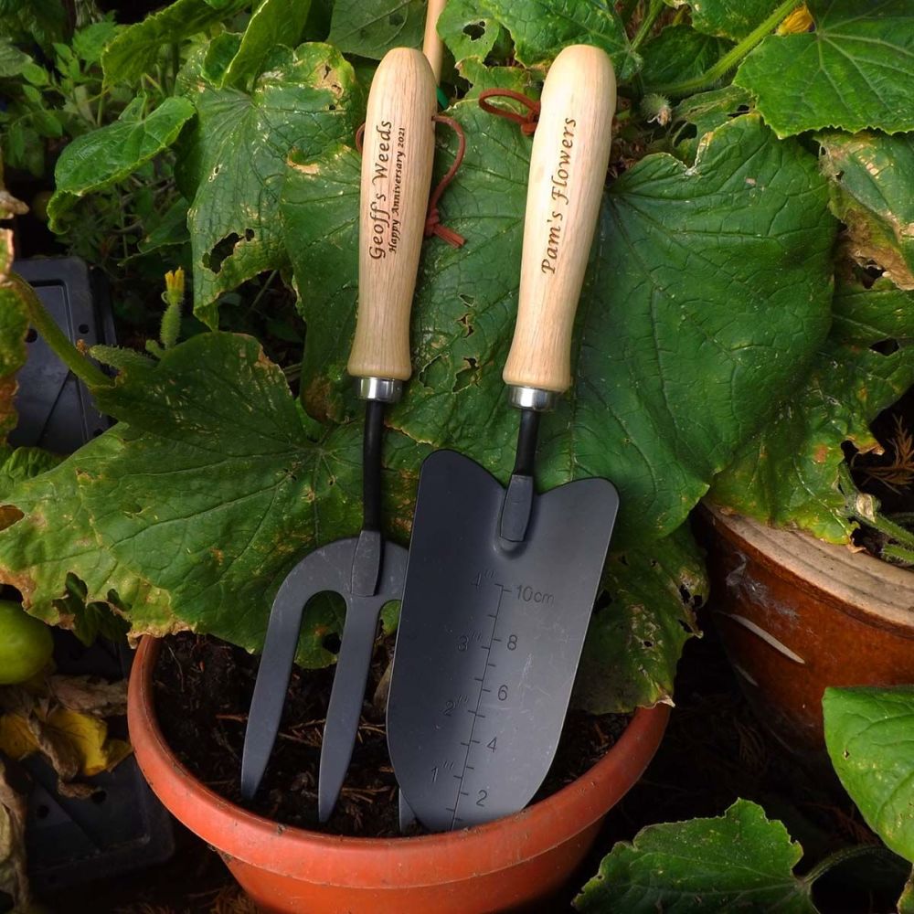 Garden fork and trowel gift deals set