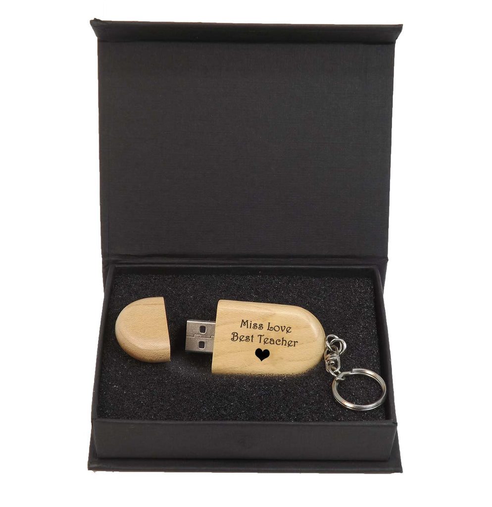 Teachers and Students Personalised Wooden Memory Stick 32GB